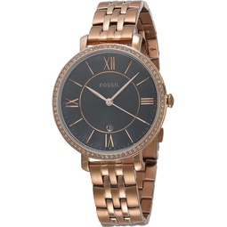 Fossil Jacqueline Three-Hand Stainless Steel Watch Es4723 Rose Gold Stainless Steel One Size