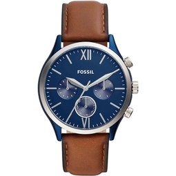 Fenmore Midsize Multifunction Luggage Leather Watch