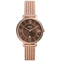 Womens Jacqueline Three-Hand Date Rose Gold-Tone Stainless Steel Mesh Watch 36mm