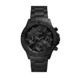 Fossil Mens Bannon Multifunction, Black-Tone Stainless Steel Watch