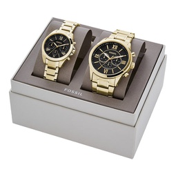 Fossil Unisex Modern Courier Chronograph, Gold-Tone Stainless Steel Watch