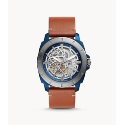 Fossil Mens Privateer Sport Automatic, Blue-Tone Stainless Steel Watch