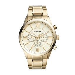 Fossil Mens Flynn Chronograph, Gold-Tone Stainless Steel Watch