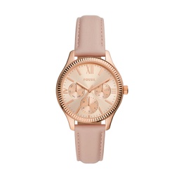 Fossil Womens Rye Multifunction, Rose Gold-Tone Alloy Watch