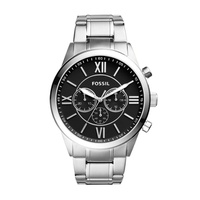 mens flynn chronograph, stainless steel watch
