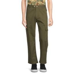 Solid Twill Cargo Pants