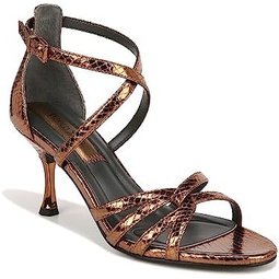 Franco Sarto Womens Rika Strappy Heeled Dress Sandals