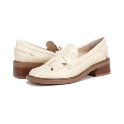 Womens Franco Sarto Gene Cut Out Heeled Loafers