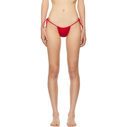 Red Tia Bikini Bottom 241090F105011