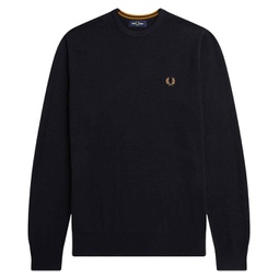 Mens Fred Perry Classic Crew Neck Jumper