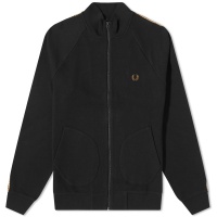Fred Perry Chequerboard Tape Track Jacket Black