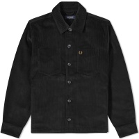 Fred Perry Cord Overshirt Black