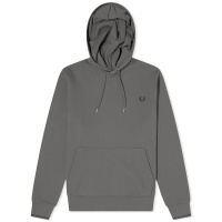 Fred Perry Tipped Popover Hoodie Field Green