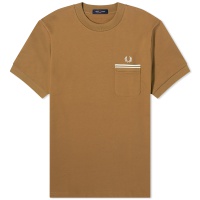 Fred Perry Loopback Jersey T-Shirt Shaded Stone