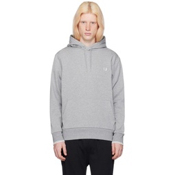 Gray Tipped Hoodie 241719M202005