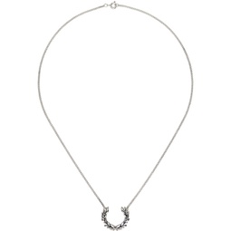 Silver Laurel Wreath Necklace 241719M145001