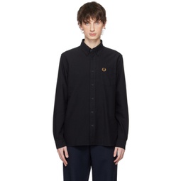 Black Embroidered Shirt 241719M192002