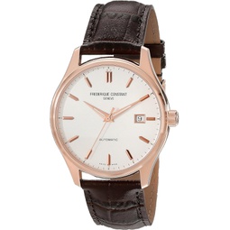 Frederique Constant Mens FC303V5B4 Index Analog Display Swiss Automatic Brown Watch