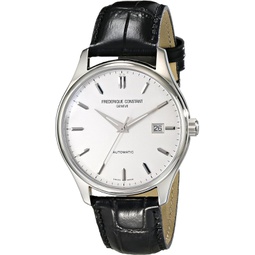 Frederique Constant Mens FC303S5B6 Index Analog Display Swiss Automatic Black Watch