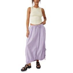 Womens Picture Perfect Parachute Maxi Skirt