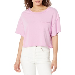 Womens Free People Fade Into You Short Sleeve