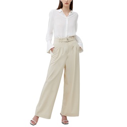 Womens Everly Belted Suiting Trousers