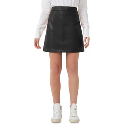 crolenda womens faux leather short mini skirt