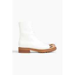 Riccardo leather combat boots