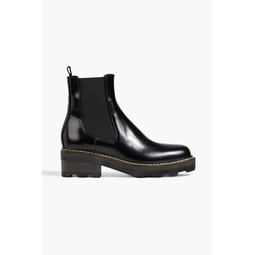 Jil glossed-leather Chelsea boots