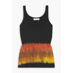 Graham tie-dyed cashmere tank
