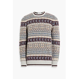 Dylon jacquard-knit cashmere sweater