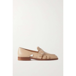 GABRIELA HEARST Symon cutout textured-leather loafers