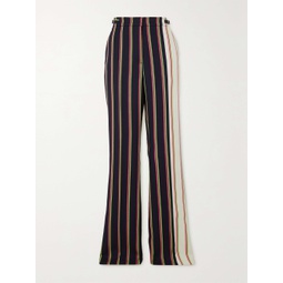 GABRIELA HEARST Jones striped wool and silk-blend twill wide-leg pants