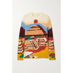 GABRIELA HEARST Ines embroidered cashmere-jacquard sweater