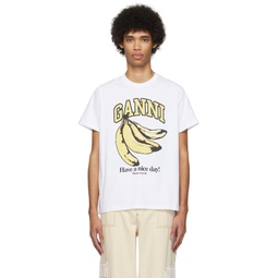 White Banana T Shirt 241144M213013