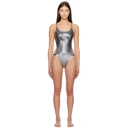 Silver Shine One Piece Swimsuit 232144F103000