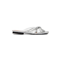 Silver Soft Knot Mules 231144F124013