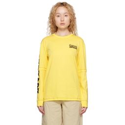 Yellow Layered Long Sleeve T Shirt 231144F110045
