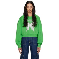 Green Butterfly Sweatshirt 231144F098000