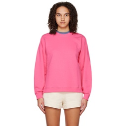 Pink Balloon Sleeve Sweatshirt 231144F098004