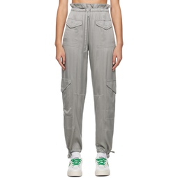 Gray Washed Trousers 241144F087013