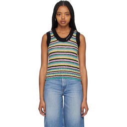 Multicolor Striped Sweater 231144F096018