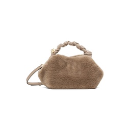 Taupe Fluffy Small Bou Bag 241144F048010