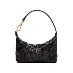 Black Small Butterfly Small Pouch Sequin Bag 241144F048017