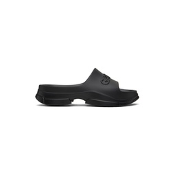 Black Pool Slide Sandals 241144F124003