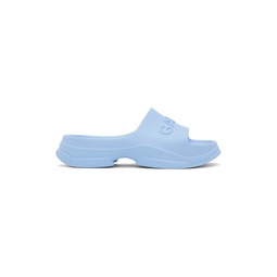 Blue Pool Slide Sandals 241144F124001