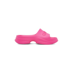 Pink Pool Slide Sandals 241144F124000