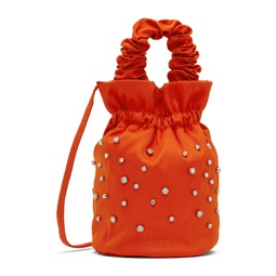 Orange Mini Pouch Shoulder Bag 222144F045006