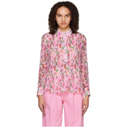 Pink Floral Shirt 231144F107009