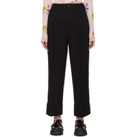 Black Recycled Polyster Trousers 221144F087019